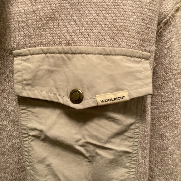 Men’s Woolrich Pullover Button Mock Size L - Picture 2 of 8